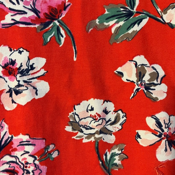 NWT Joules Red Floral Liberty Print A Line Jersey Dress | Size 6 - Picture 8 of 14
